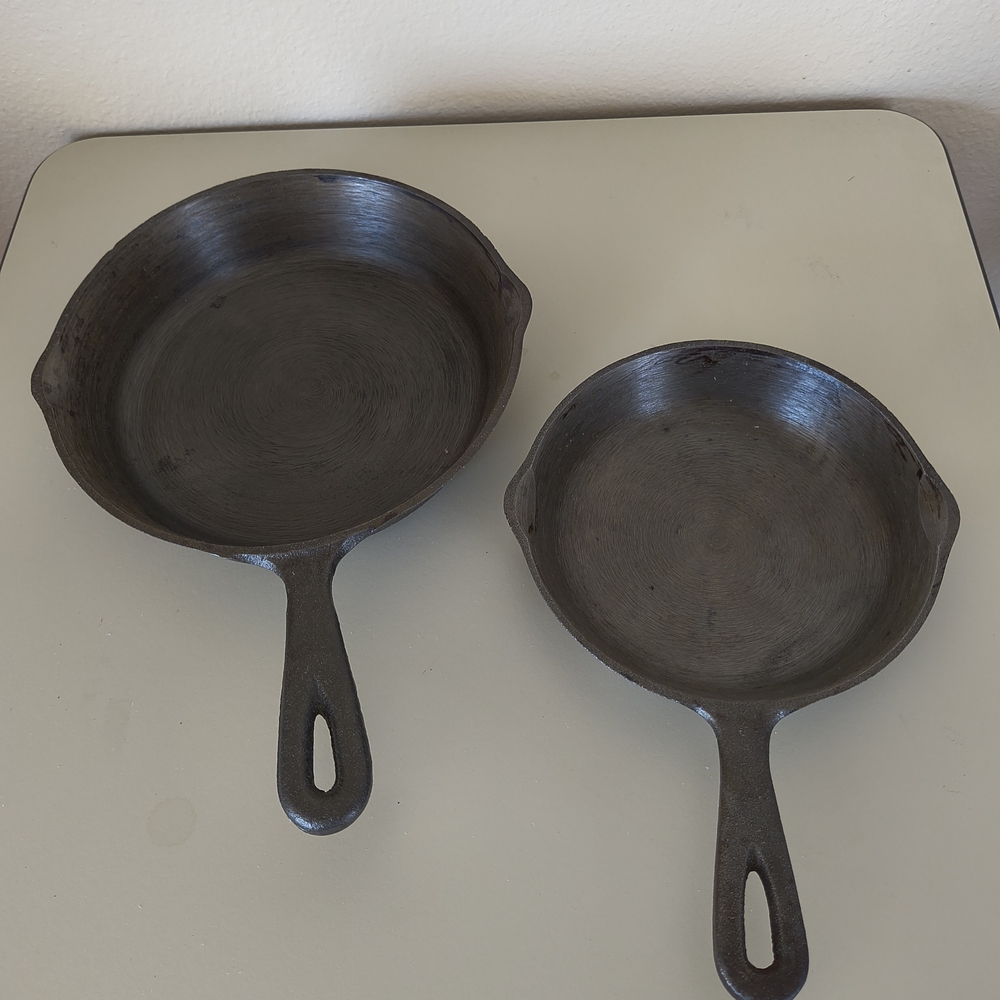 Premium Cast Iron Skillet Duo - Black